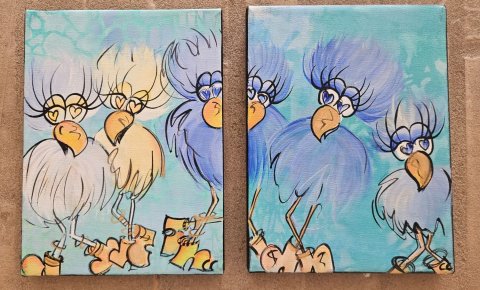 Team Happy Birds (2 malerier)
