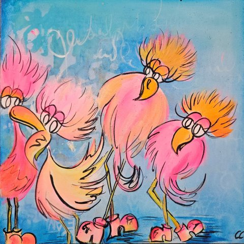Pink Party Birds