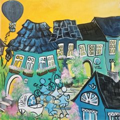 Sol og sommer i den sk�ve by