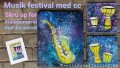 Musik festival - 3 malerier samlet